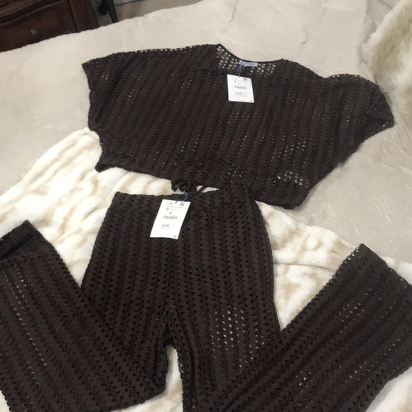 zara swim cover up